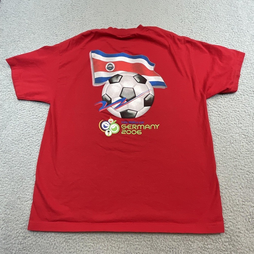 FIFA World Cup Germany 2006 Costa Rica‎ National Team Soccer Shirt Mens XL Red